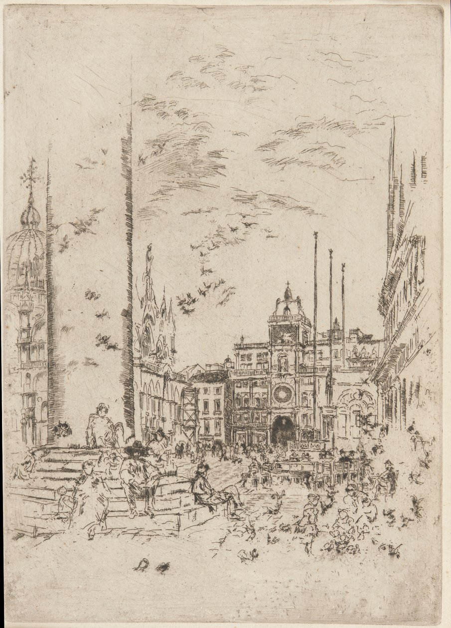 Piazzetta by James Abbott McNeill Whistler