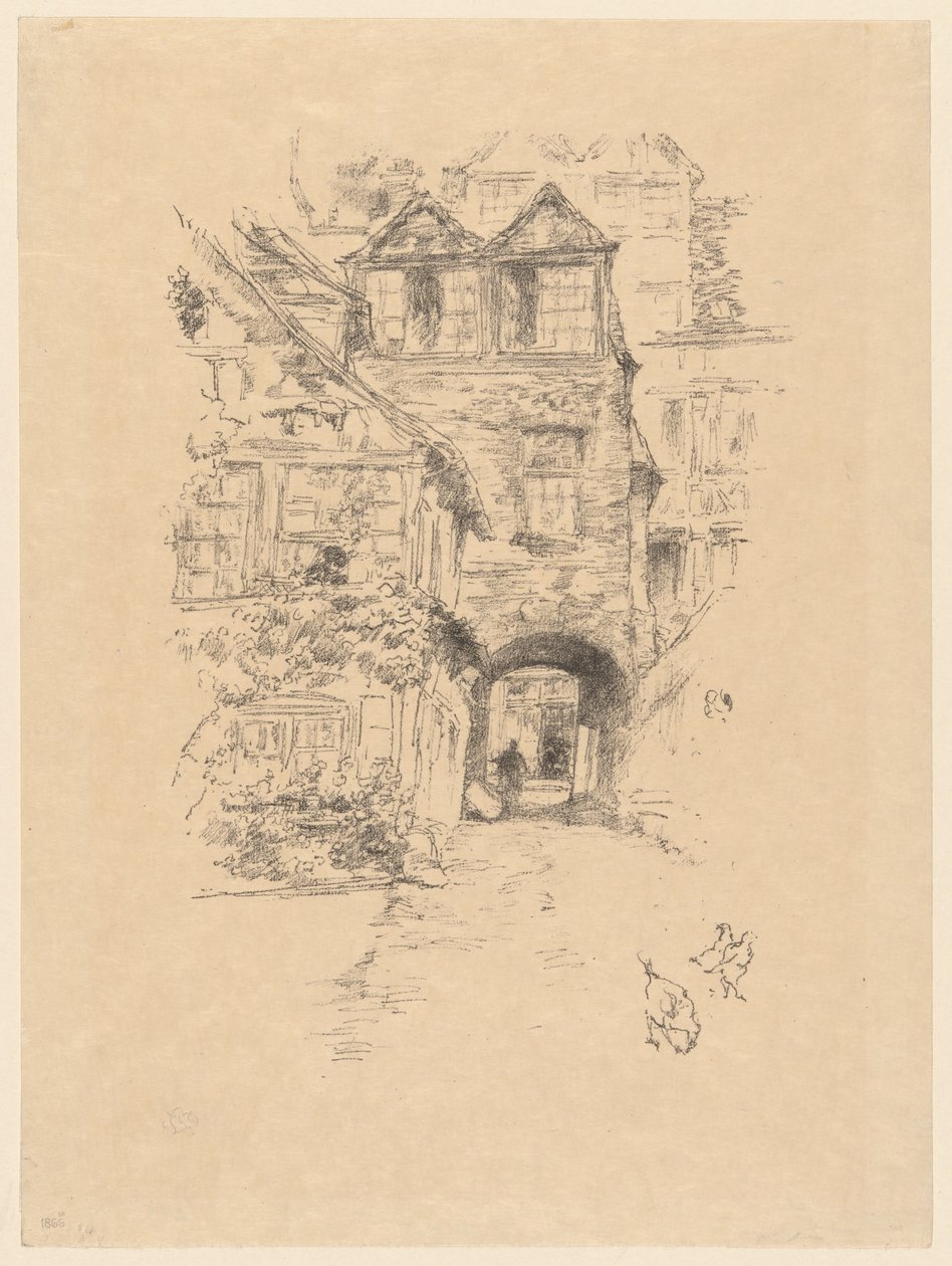 Rahibin Evi, Rouen by James McNeill Whistler