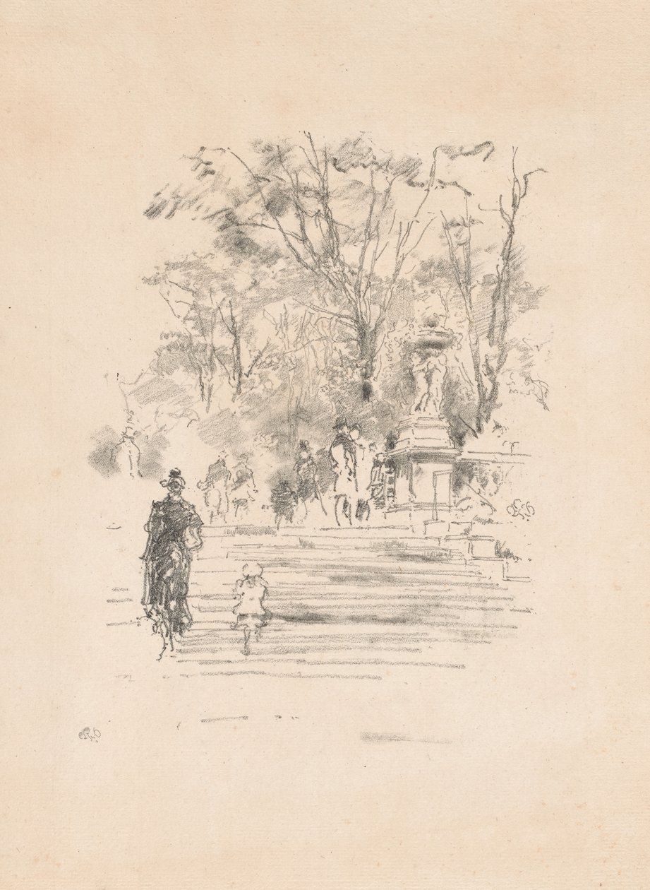 Adımlar, Lüksemburg by James Abbott McNeill Whistler
