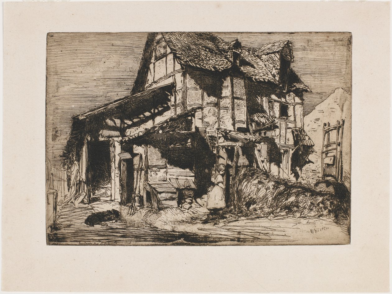 Güvensiz Apartman. Doğadan On İki Gravürden Biri (Fransız Seti) by James Abbott McNeill Whistler