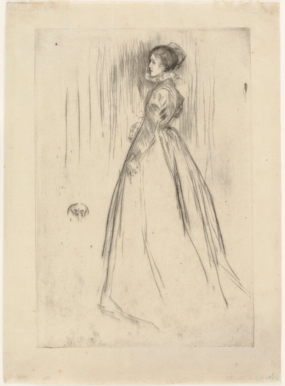 Kadife Elbise (Mrs. Leyland) by James Abbott McNeill Whistler