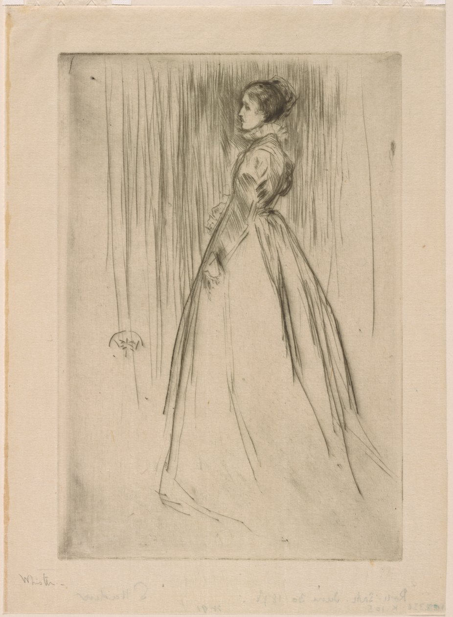 Kadife Elbise (Mrs. Leyland) by James Abbott McNeill Whistler