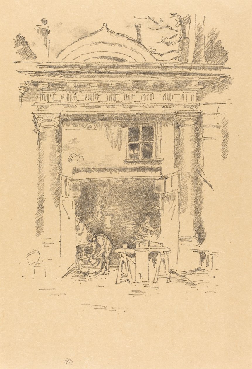 Whitesmiths, Impasse des Carmelites by James Abbott McNeill Whistler