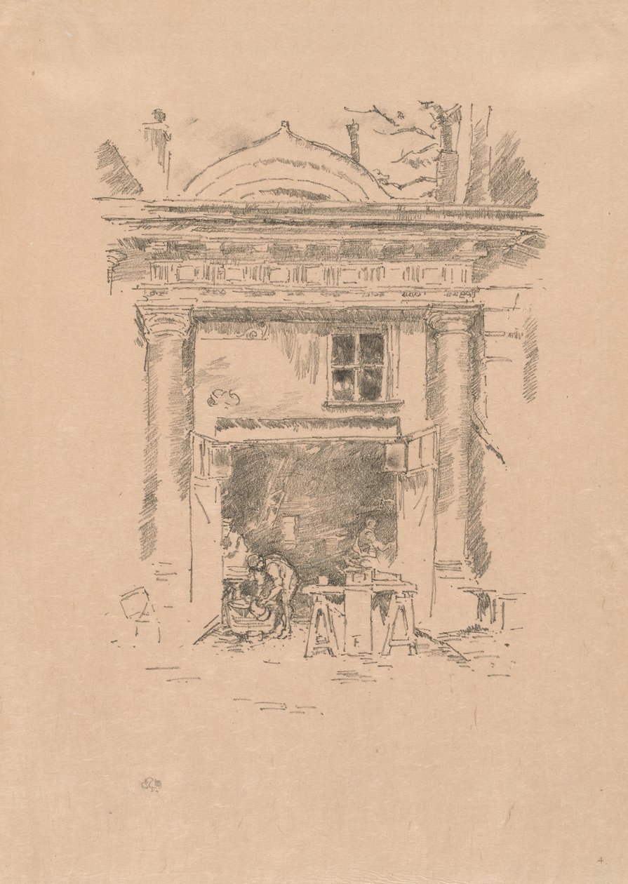Whitesmiths, Impasse des Carmelites by James Abbott McNeill Whistler