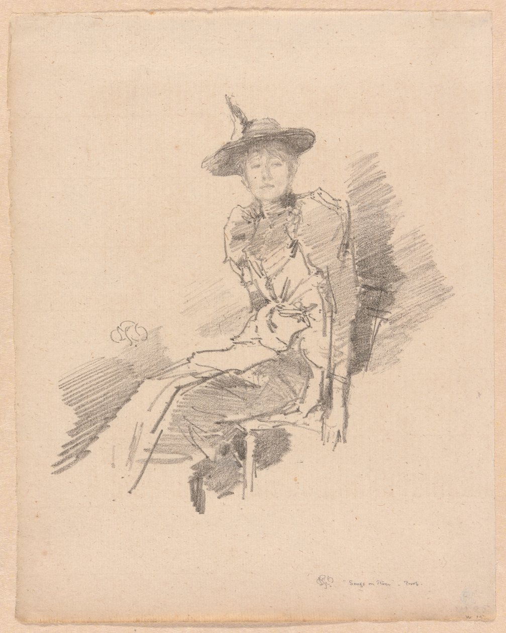 kanatlı şapka by James Abbott McNeill Whistler