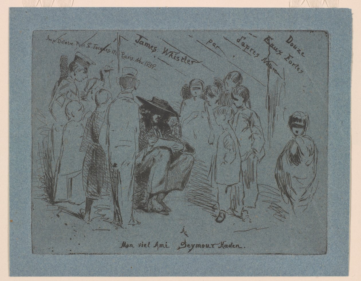 "Fransız Seti" nin başlık sayfası by James Abbott McNeill Whistler