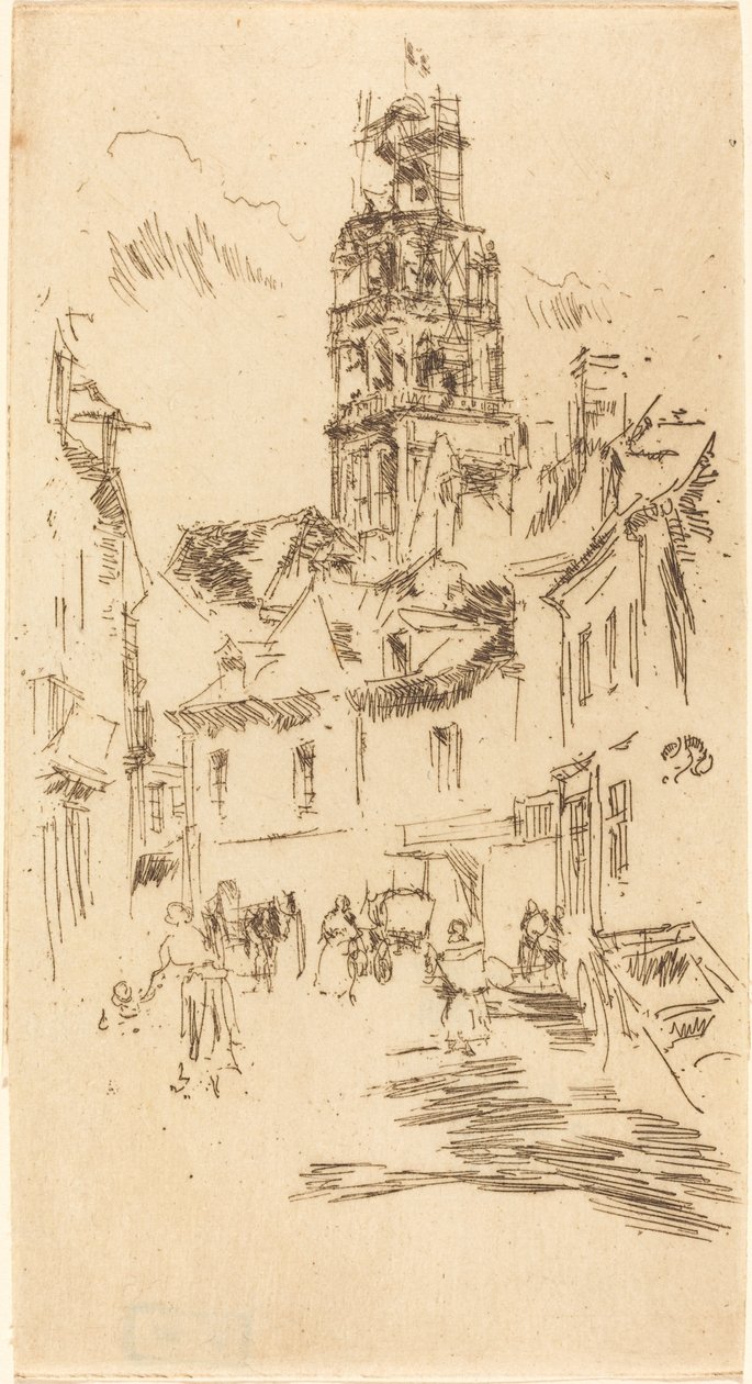 Tur St. Antoine, Loches by James Abbott McNeill Whistler