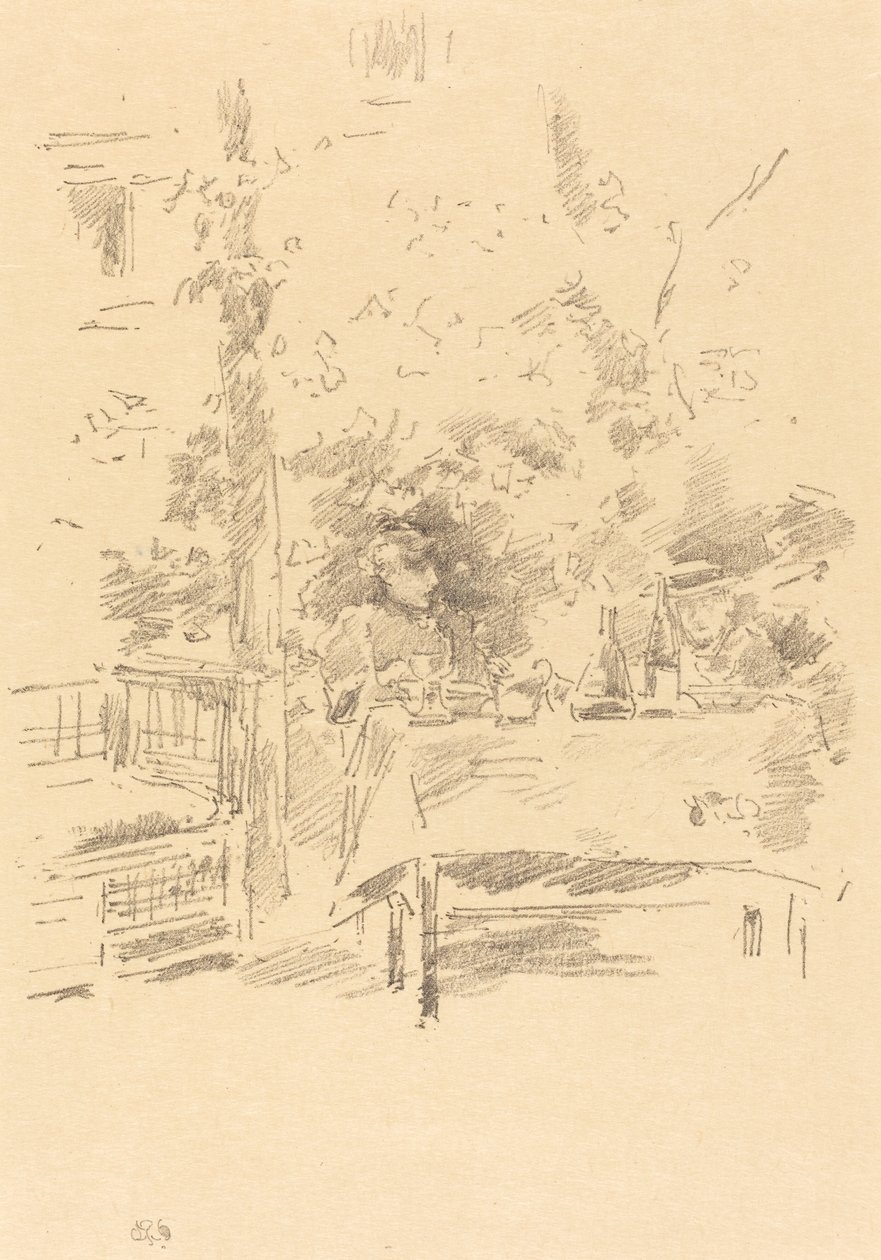 Bahçede bire bir by James Abbott McNeill Whistler