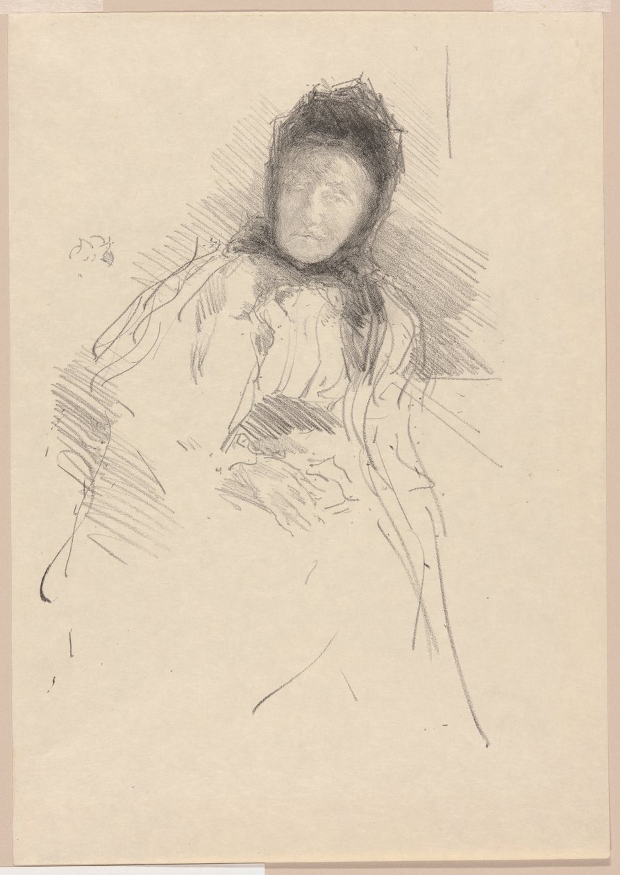 Lady Haden'ın Bitmemiş Kroki by James Abbott McNeill Whistler