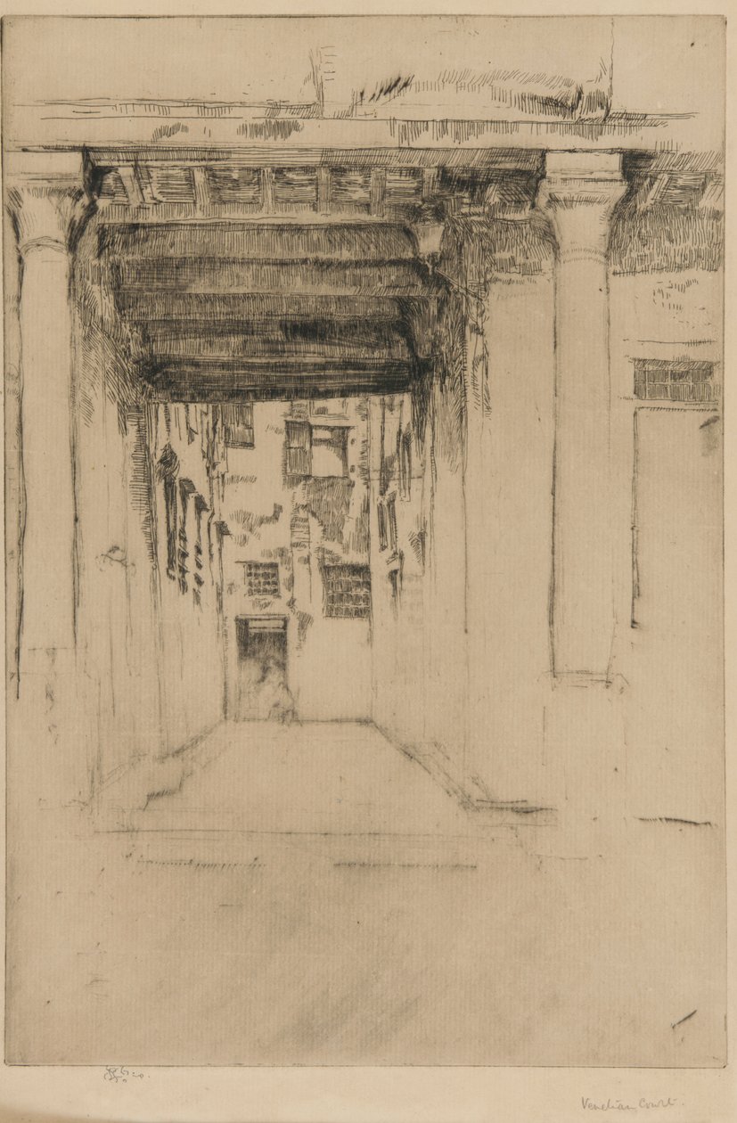 Venedik Mahkemesi by James Abbott McNeill Whistler