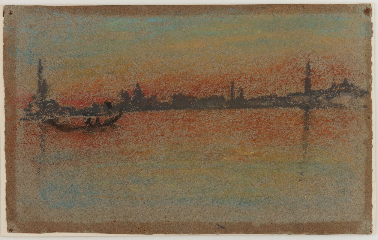 Venedik: Limanda Gün Batımı by James Abbott McNeill Whistler