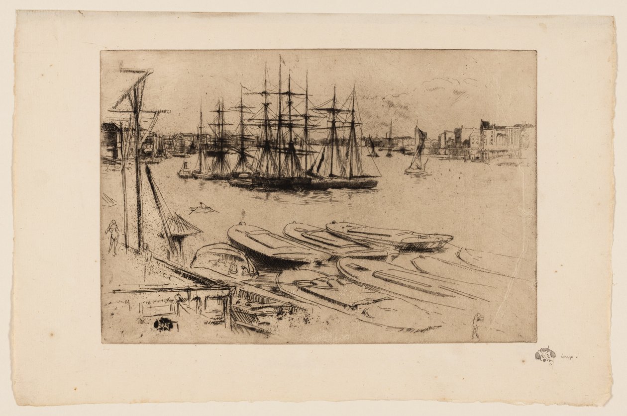 Wapping - Havuz by James Abbott McNeill Whistler