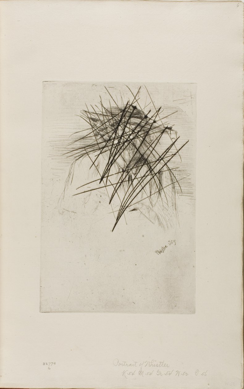 şapkalı ıslık by James Abbott McNeill Whistler