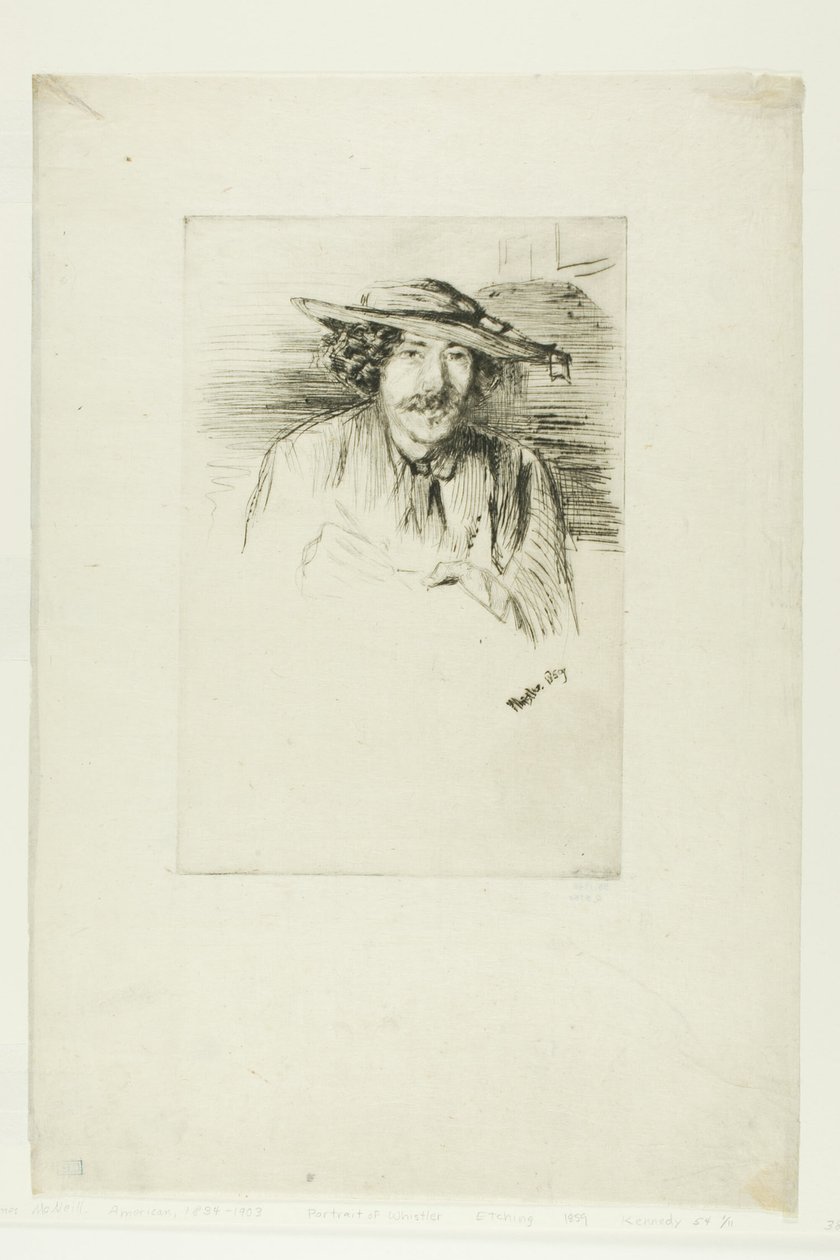 şapkalı ıslık by James Abbott McNeill Whistler