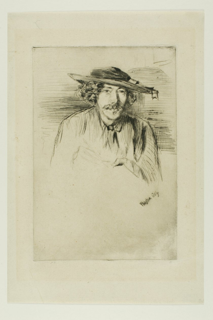şapkalı ıslık by James Abbott McNeill Whistler