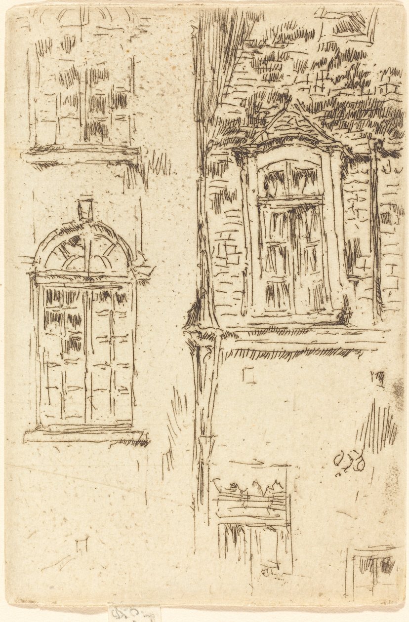 Pencere Karşısı Otel, Bourges by James Abbott McNeill Whistler