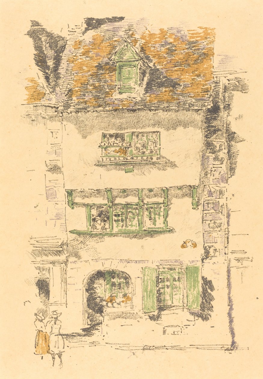 Sarı Ev, Lannion by James Abbott McNeill Whistler