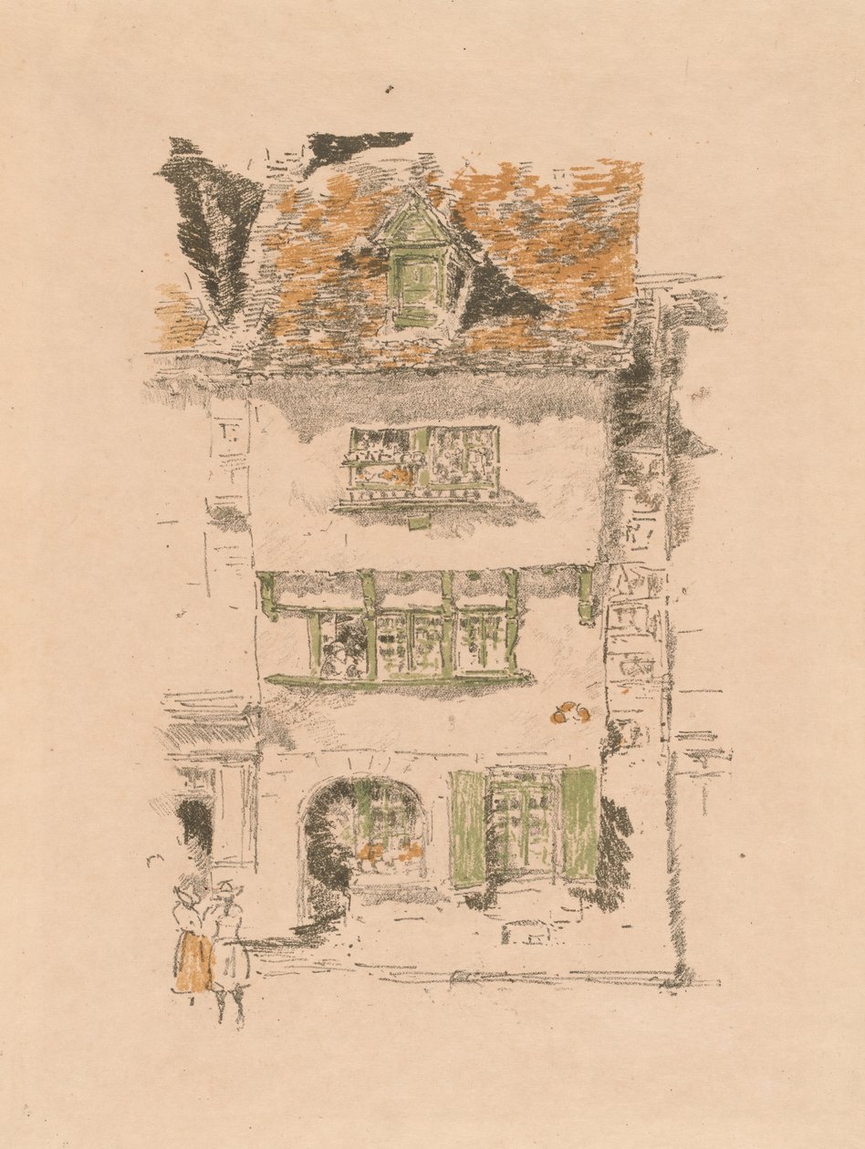 Sarı Ev, Lannion by James Abbott McNeill Whistler