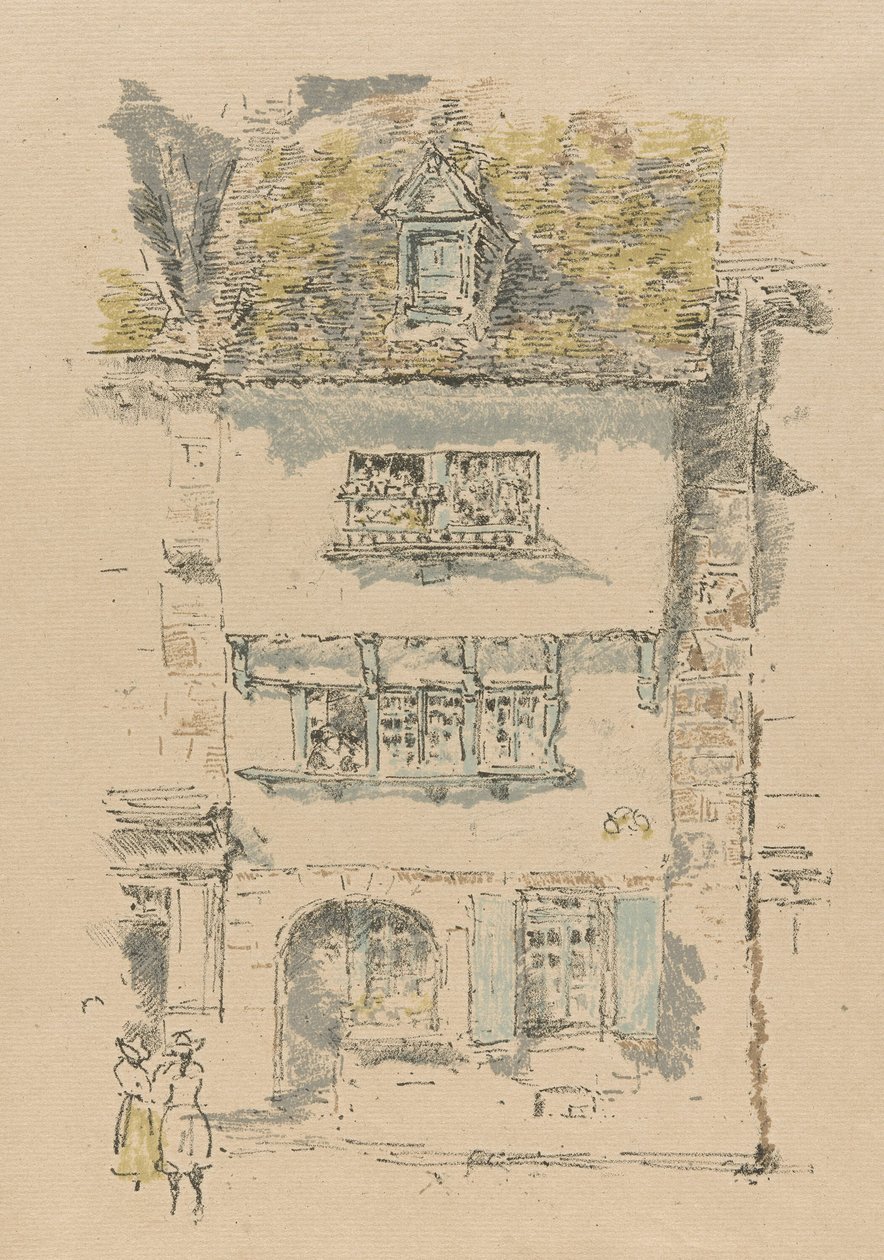 Sarı Ev, Lannion by James Abbott McNeill Whistler