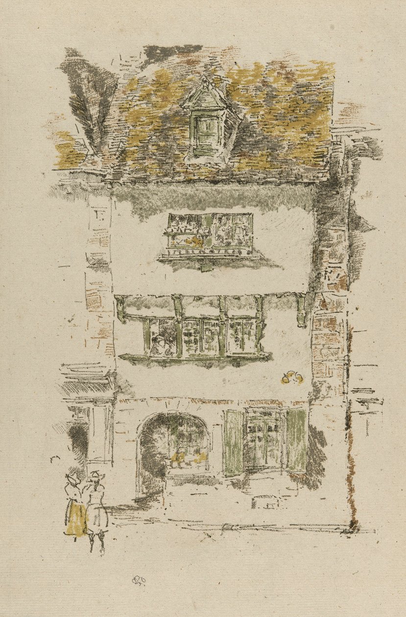 Sarı Ev, Lannion by James Abbott McNeill Whistler