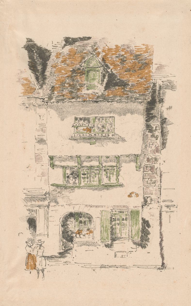 Sarı Ev, Lannion by James Abbott McNeill Whistler