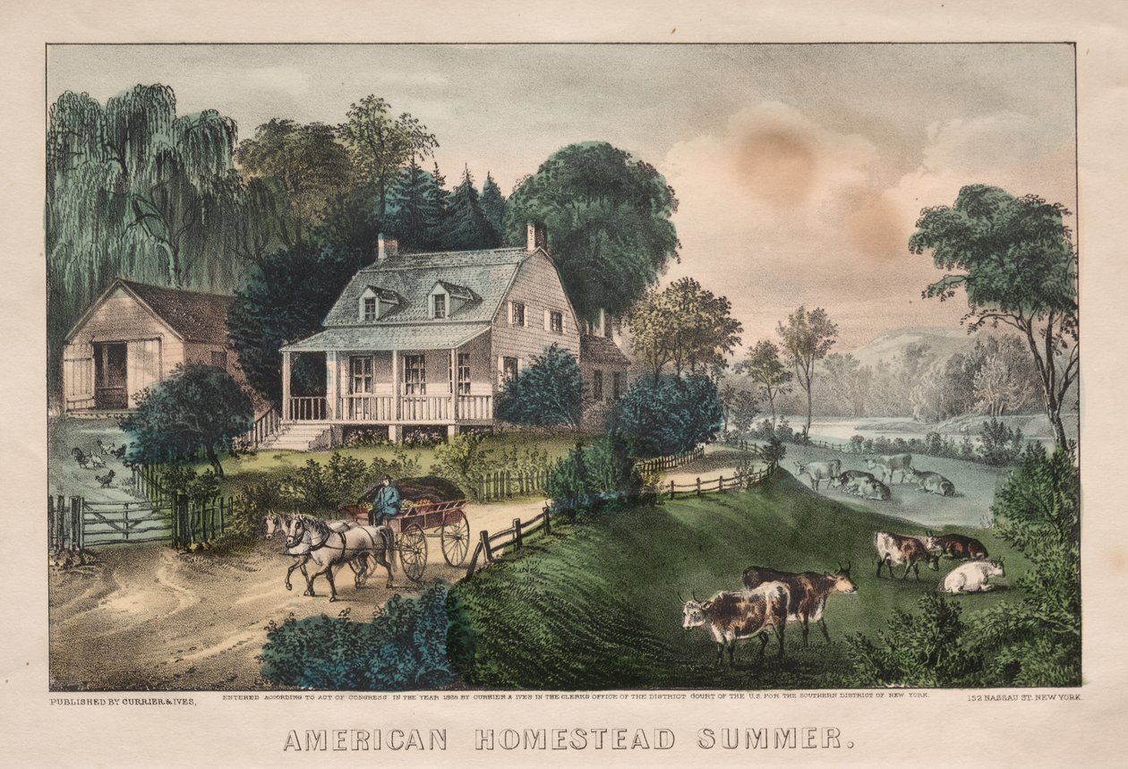 Amerikan Çiftliği, Yaz, 1869. by James Merritt Ives