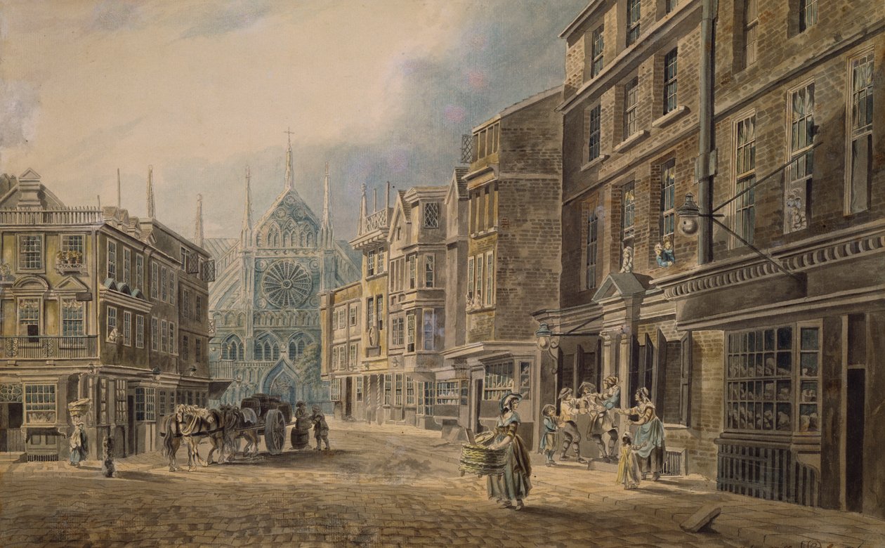 Londra, Old Tothull St.Leading to Westminster Abbey, 1776 by James Miller
