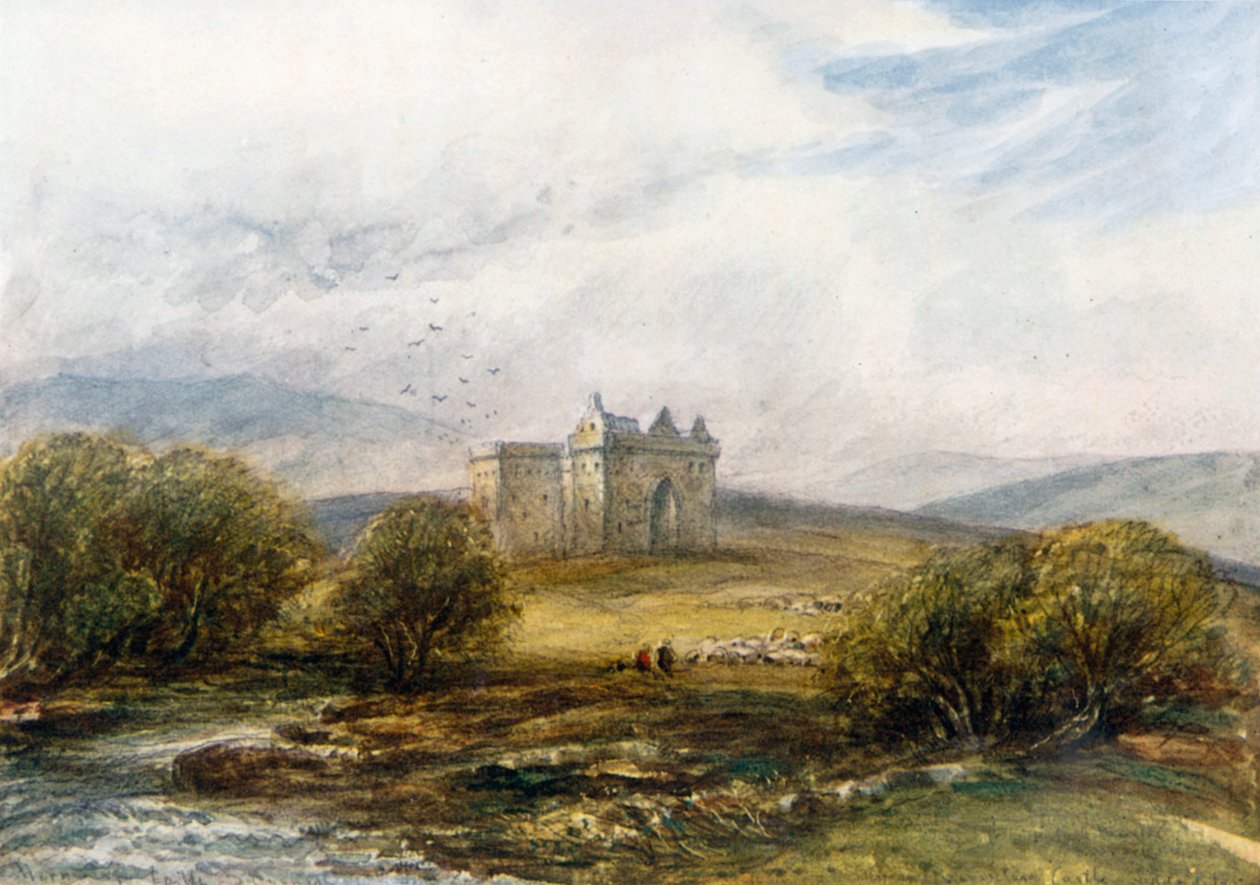 "Hermitage Kalesi" (renkli taş baskı) by James Orrock