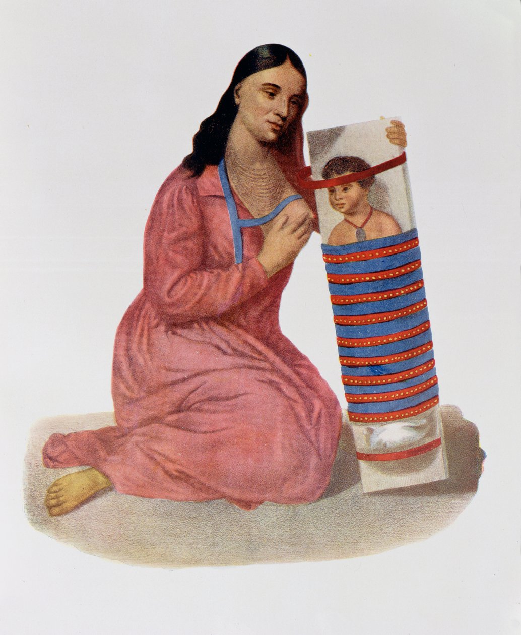 Chippeway Anne ve Çocuk, 1826, Thomas L. McKenney ve James Hall tarafından yazılan 