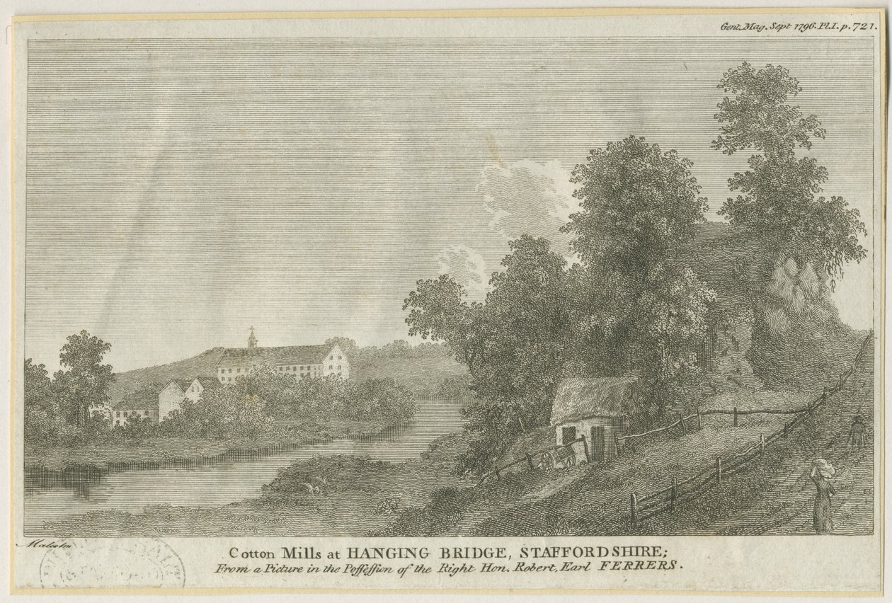 Mayfield - Asma Köprü: gravür, nd [c 1796] by James Peller Malcolm