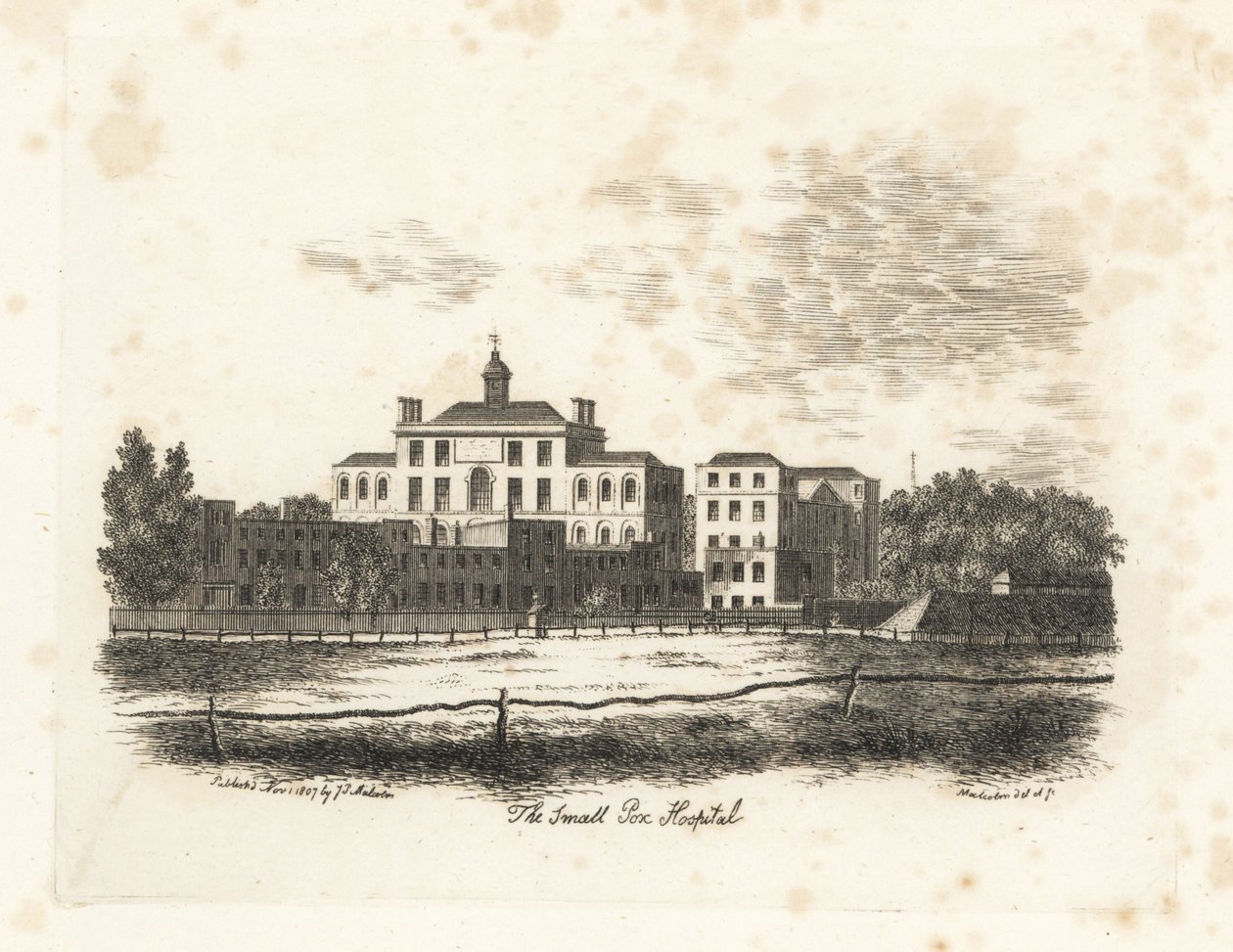 Çiçek Hastalığı Hastanesi, Londra by James Peller Malcolm