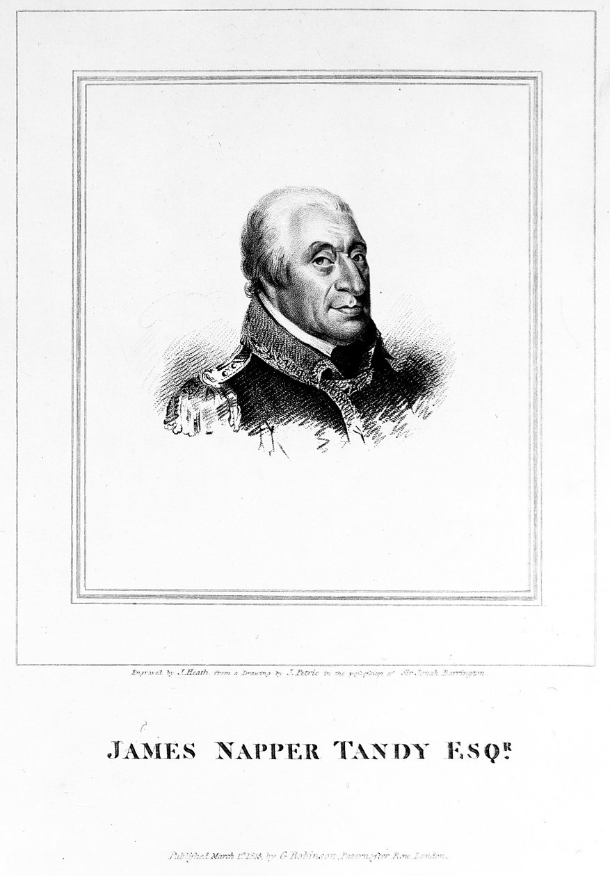 James Napper Tandy, James Heath tarafından kazınmış, 1815 by James Petrie