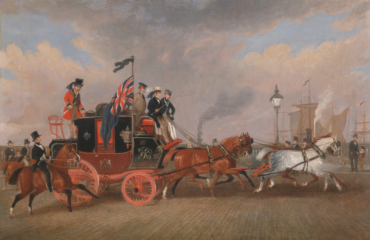 Newcastle upon Tyne'daki Posta Arabalarının Sonuncusu by James Pollard