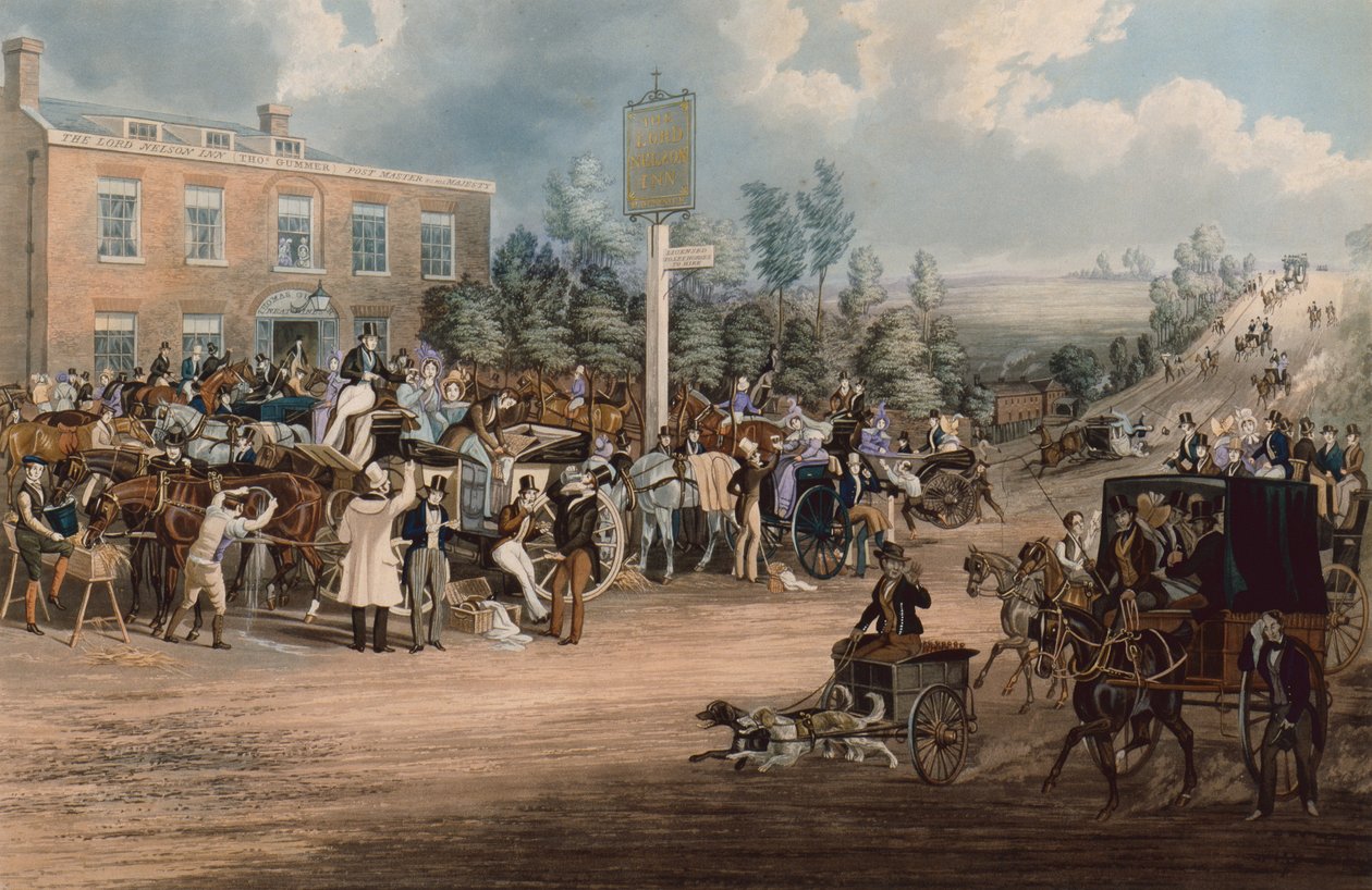 Lord Nelson Inn, Cheam by James Pollard
