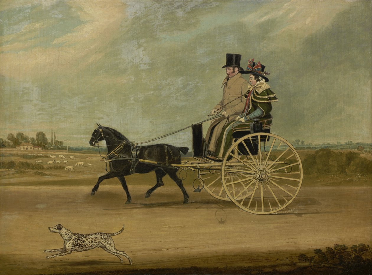Peter Brown ve Karısı ile Bir Konserde Tom Thumb, 1828 by James Pollard