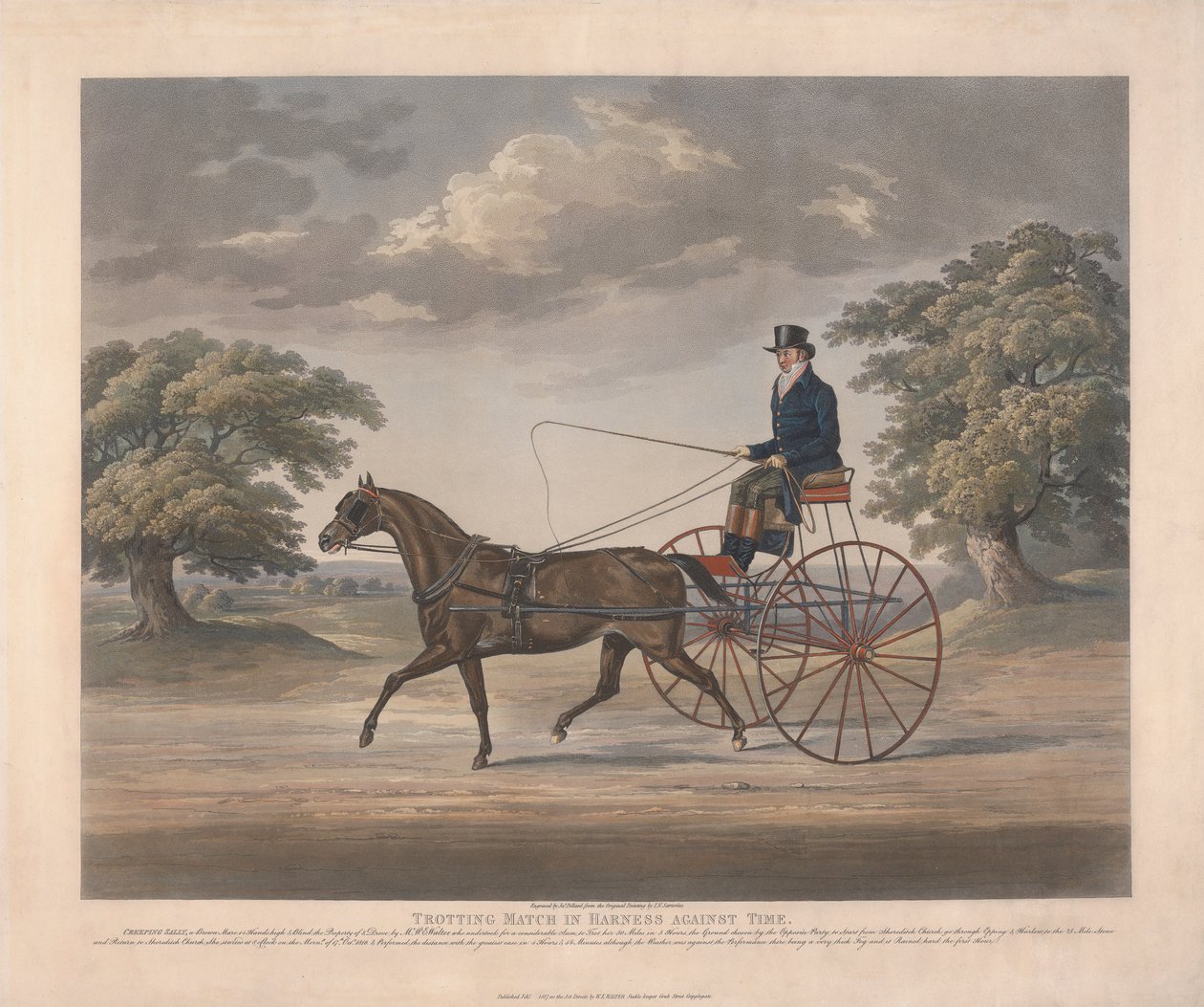 Zamana Karşı Harness'te Trotting Maçı by James Pollard