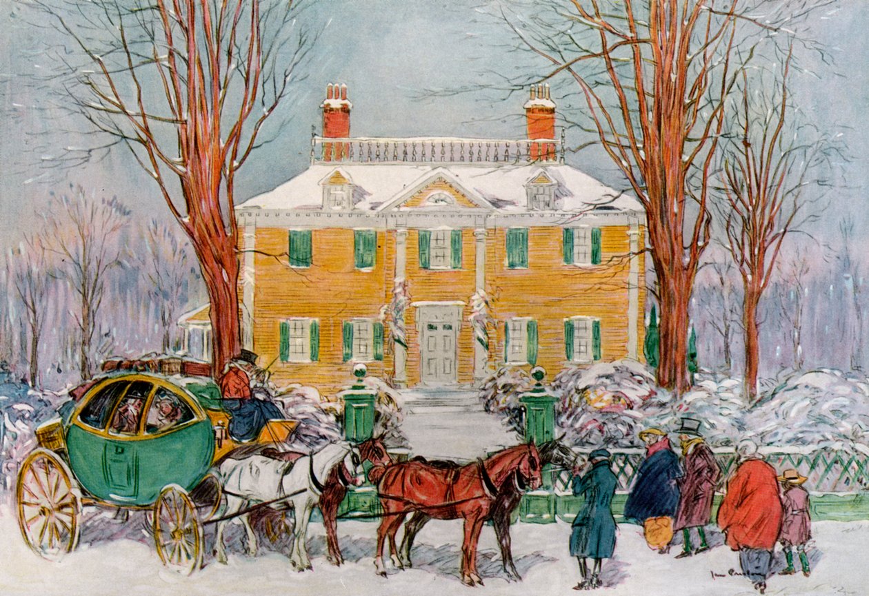 Longfellow House, Cambridge, Massachusetts, ABD, 18. yüzyıl 1921. by James Preston