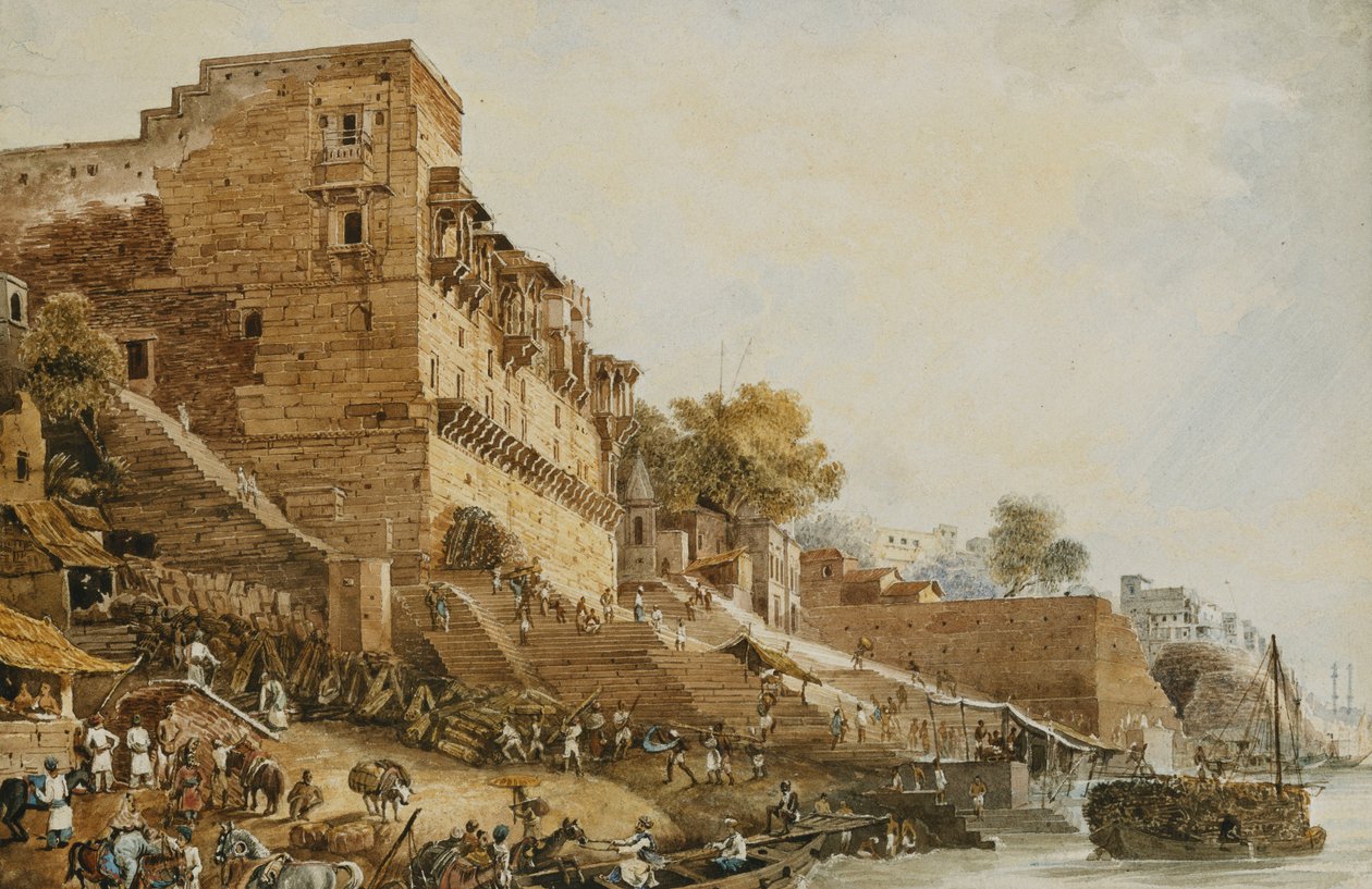 Man Mundil veya Hindoo Gözlemevi, Benares 1829 by James Prinsep