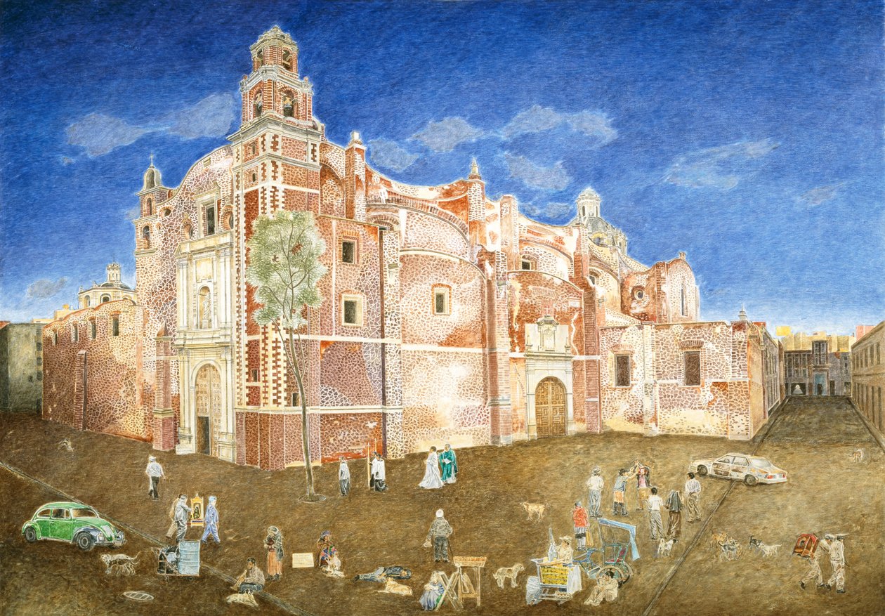 Santa Catarina Kilisesi Dışında Dövüşen Kadınlar, 2001 by James Reeve