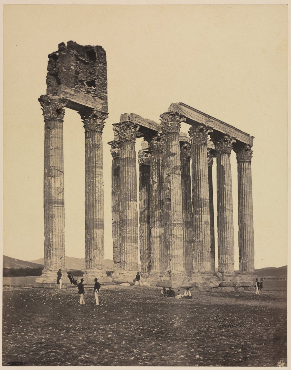 Jüpiter Olympius Tapınağı, c. 1853. by James Robertson