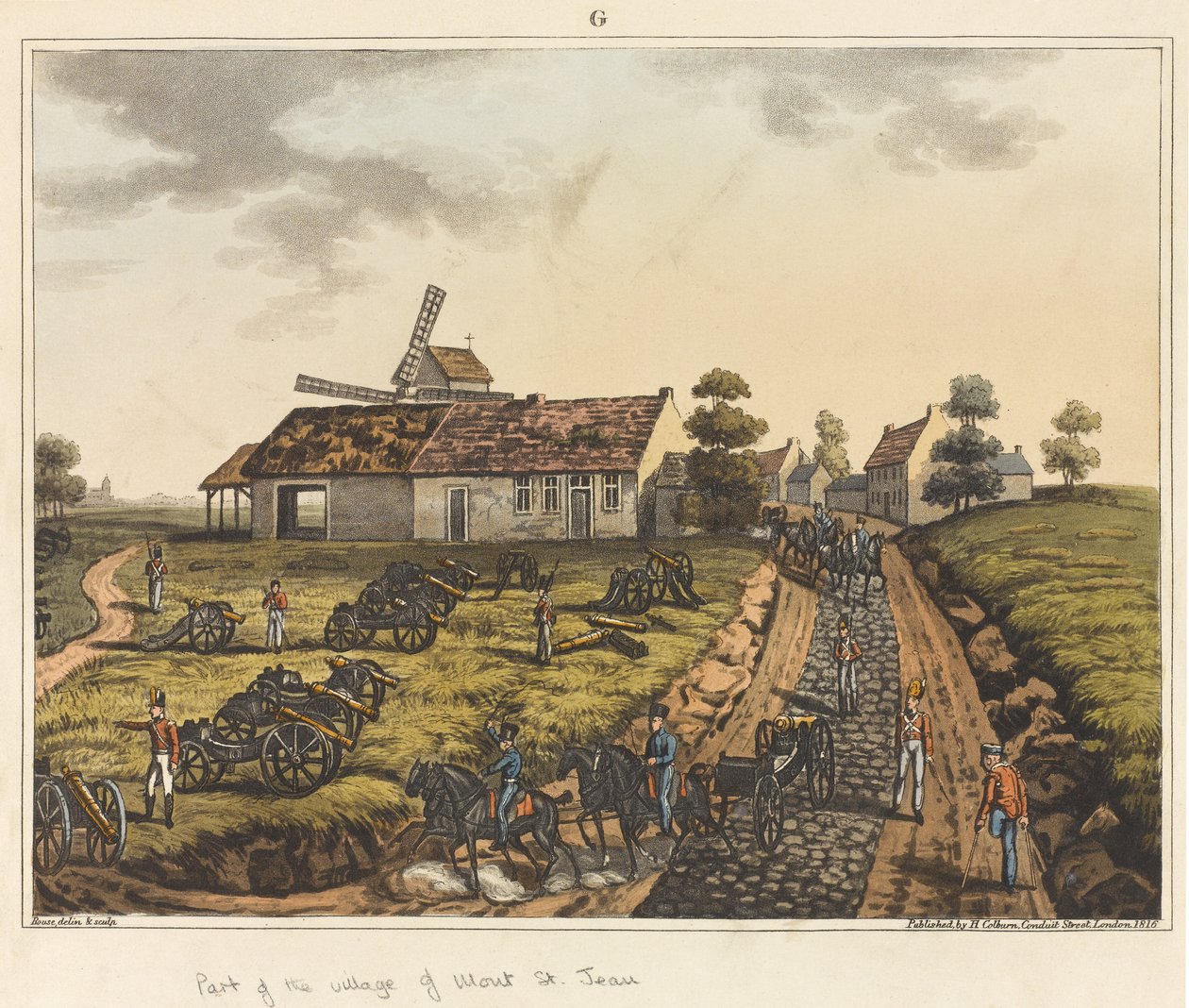 Mont St Jean köyünün bir parçası, 