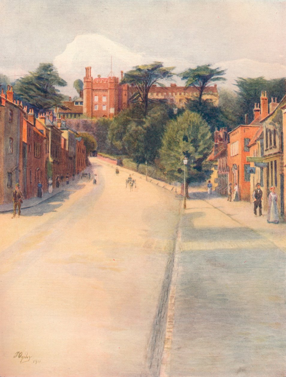 'Castle Street, Farnham', 1911, 1914 by James S Ogilvy