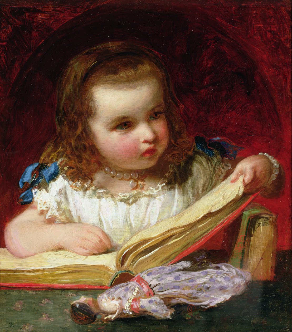 Bir Kız Okuma by James Sant
