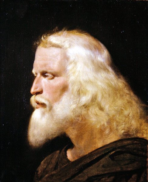 Bir Adamın Klasik Portresi (tuval üzerine yağlı boya) by James Sant