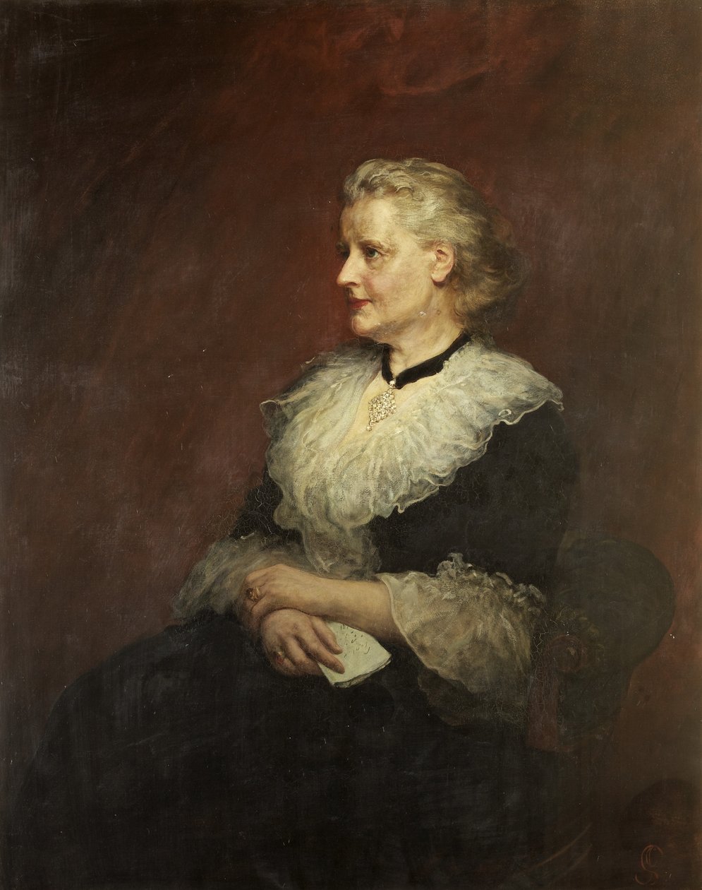 Dame Emily Frances Smyth (tuval üzerine yağlı boya) by James Sant