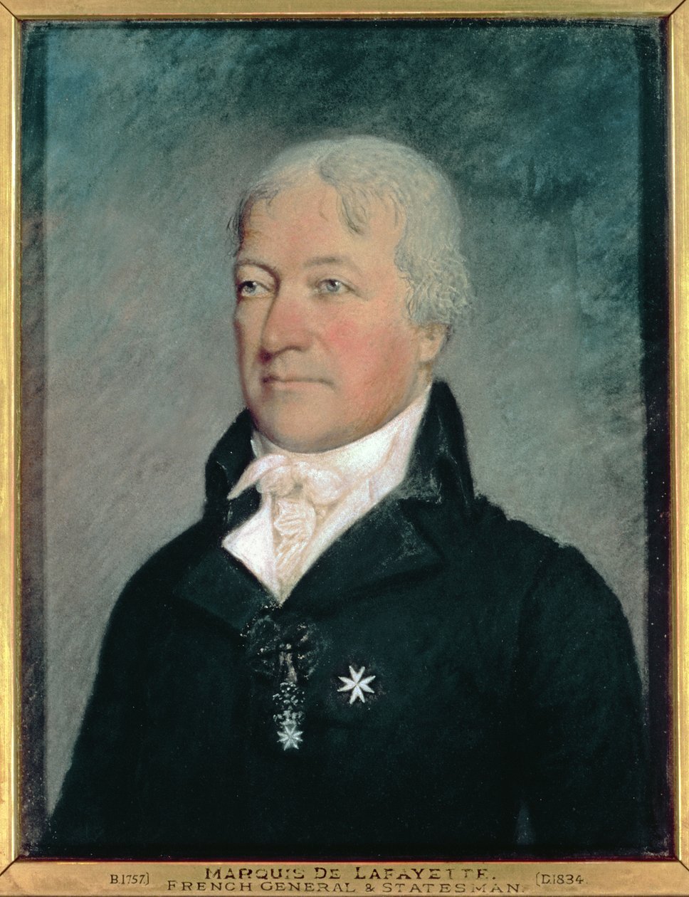 Marie Joseph Paul Yves Roch Gilbert Motier (1757-1834) Marquis de Lafayette by James Sharples