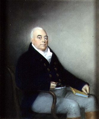 Oturan Yaşlı Bir Beyefendinin Portresi, c.1795 (kağıt üzerinde pastel) by James Sharples