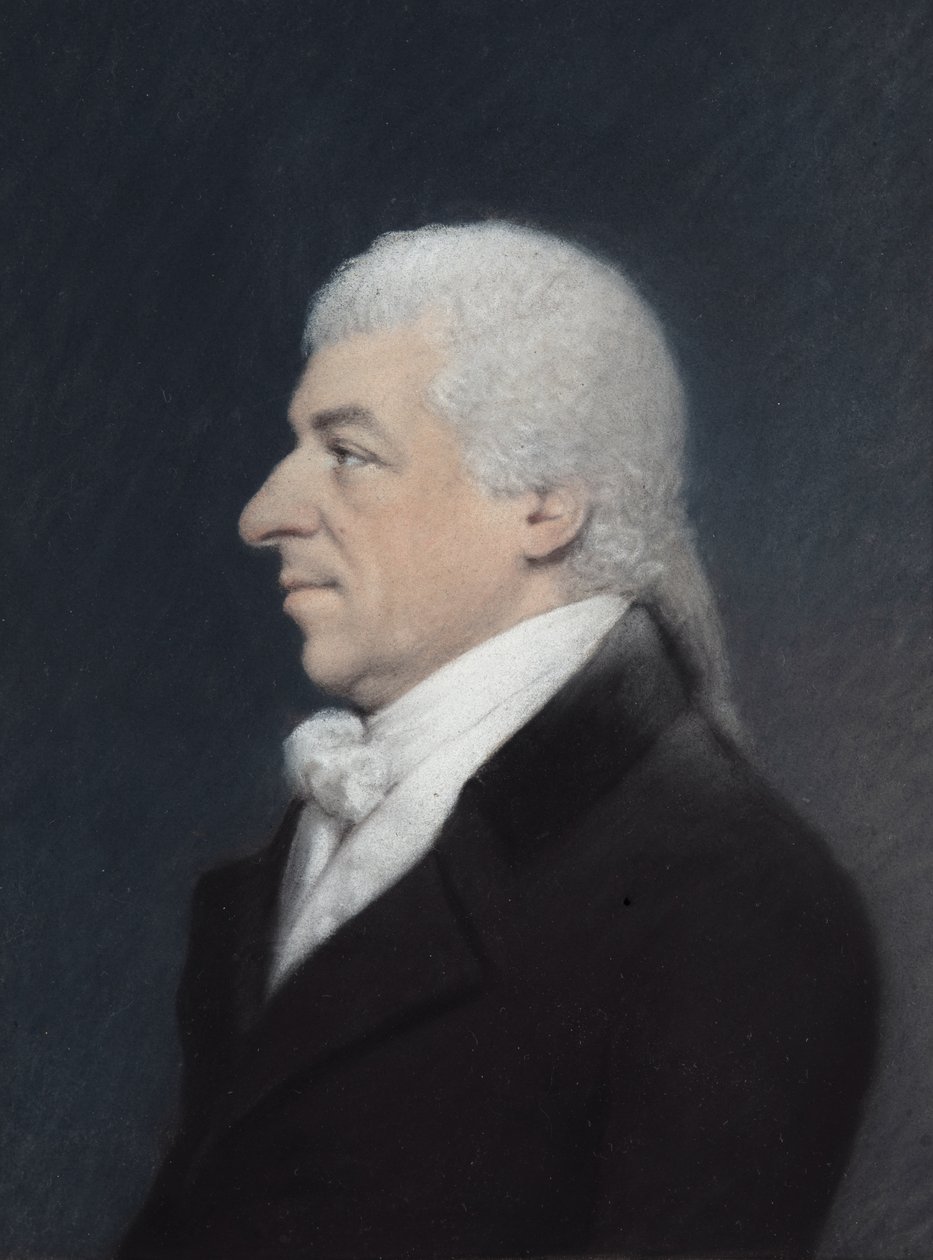 Sir William Blissart (gri kağıt üzerine pastel) by James Sharples