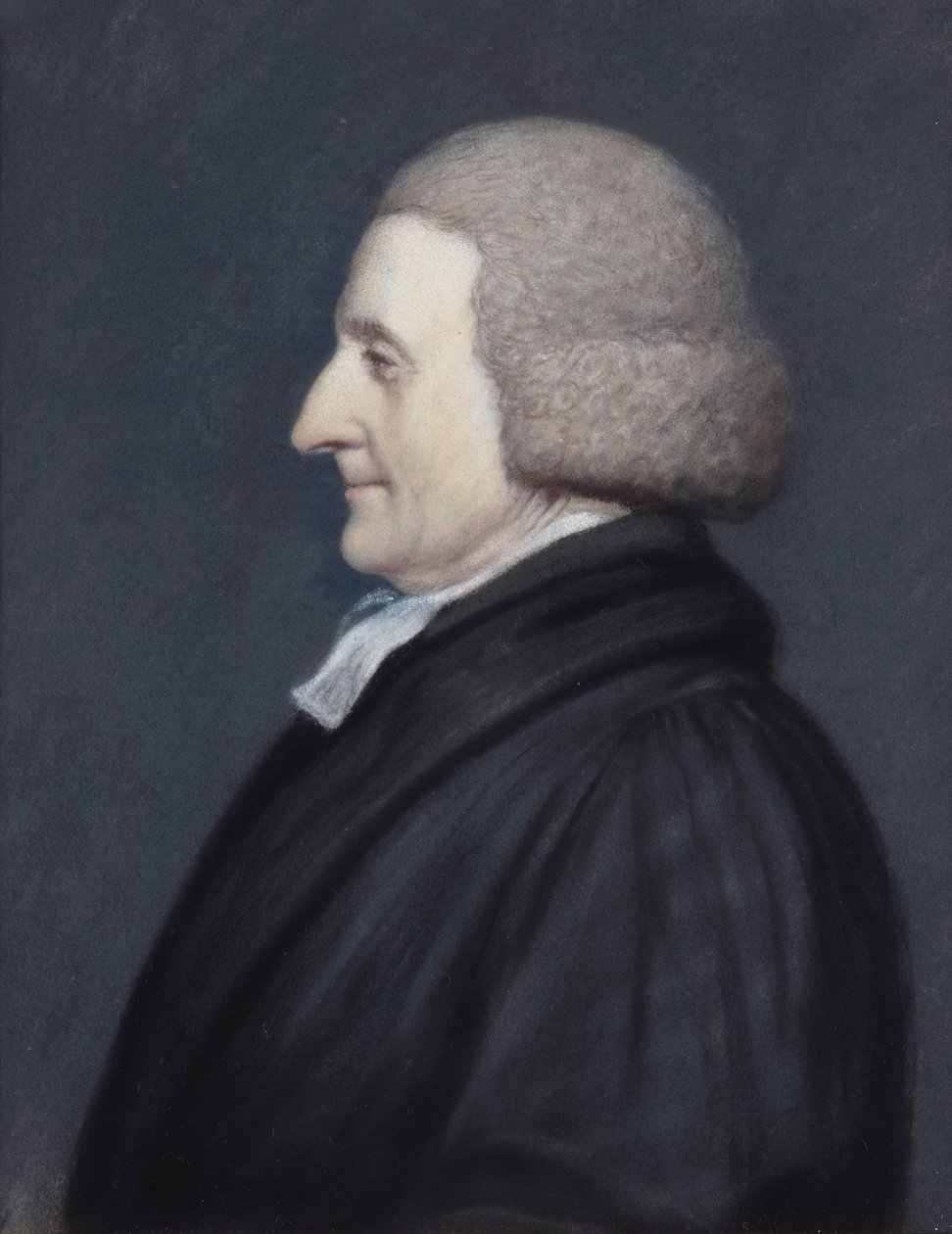 Rev. Richard Greaves (gri kağıt üzerine pastel) by James Sharples