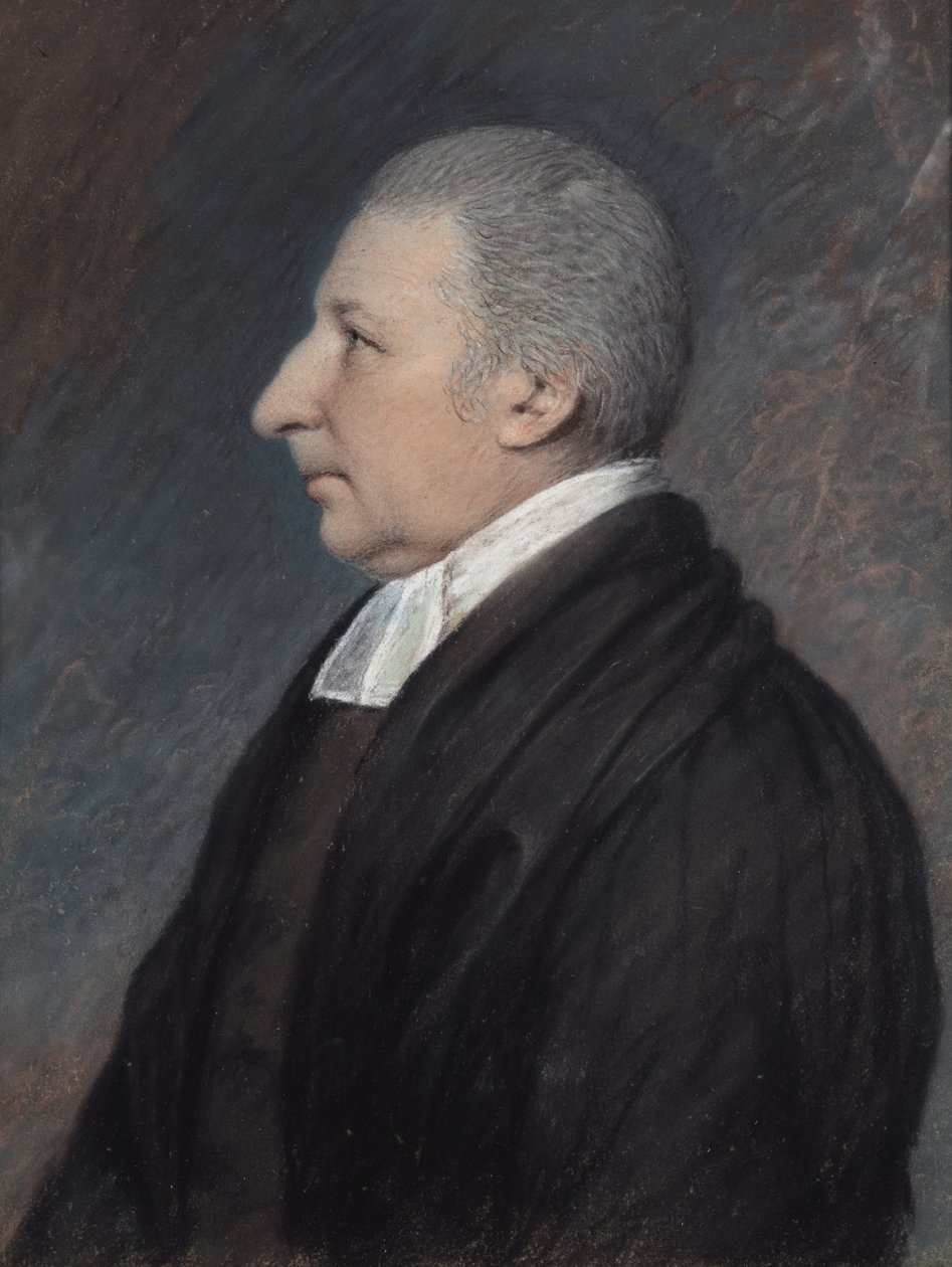 Rev. Rowland Tepesi (gri kağıt üzerine pastel) by James Sharples